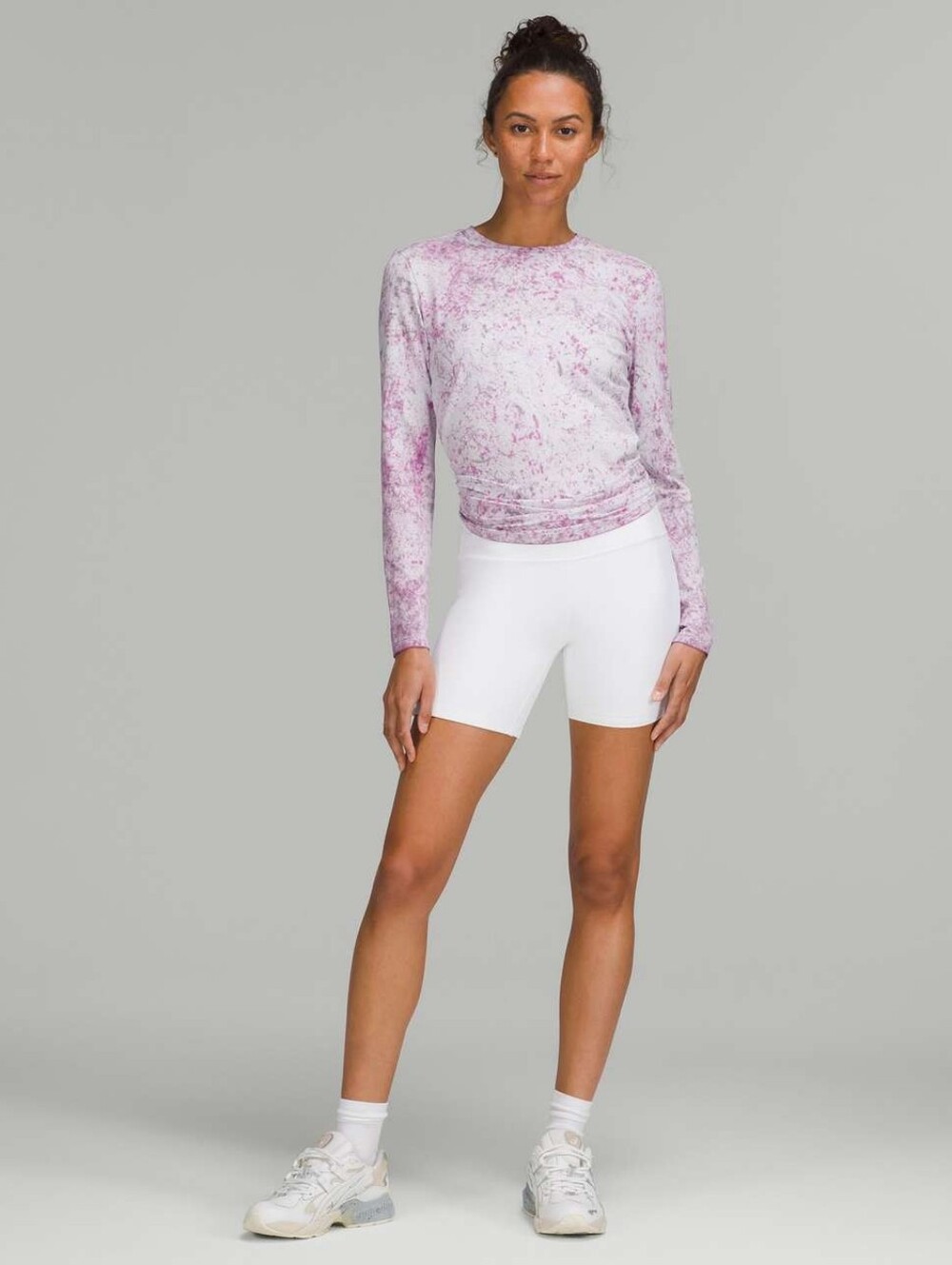 Lululemon Love Long Sleeve Shirt Cirrus Wash Alpine White Lunar Rock Vivid Plum